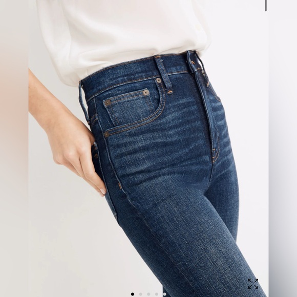 Madewell Skinny Flare Jeans in Lasalle Wash. - Picture 3 of 12